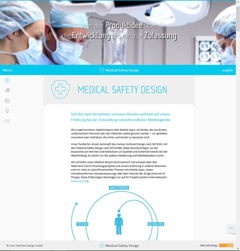 UID Microsite Medical Safety Design